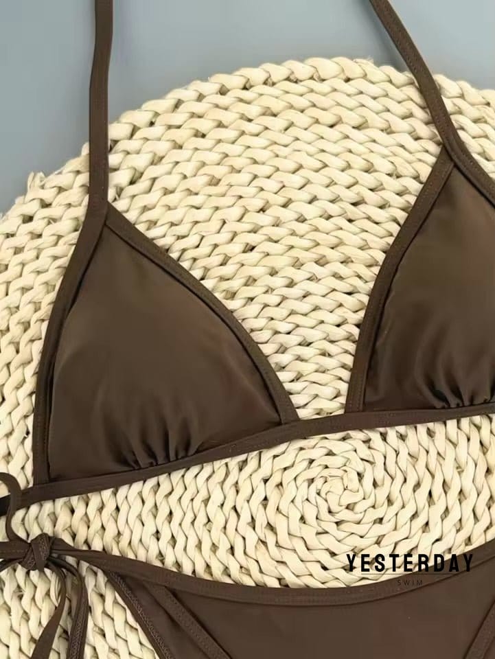 Yesterday Mocha Bikini Set