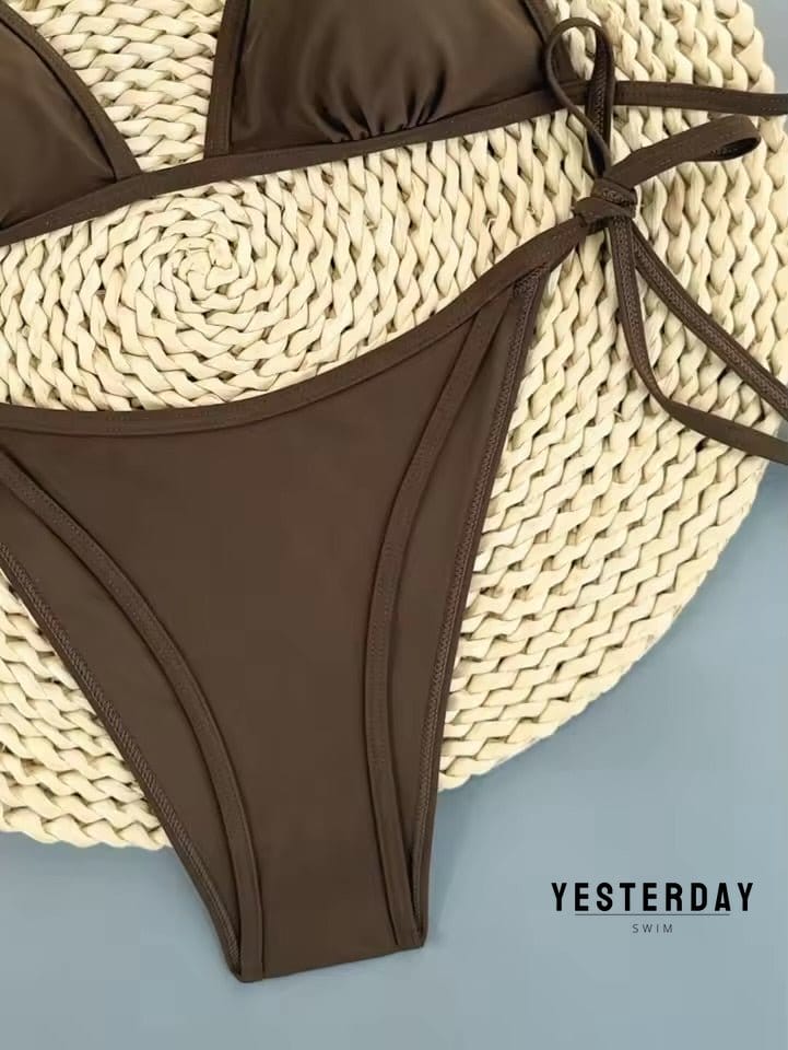 Yesterday Mocha Bikini Set