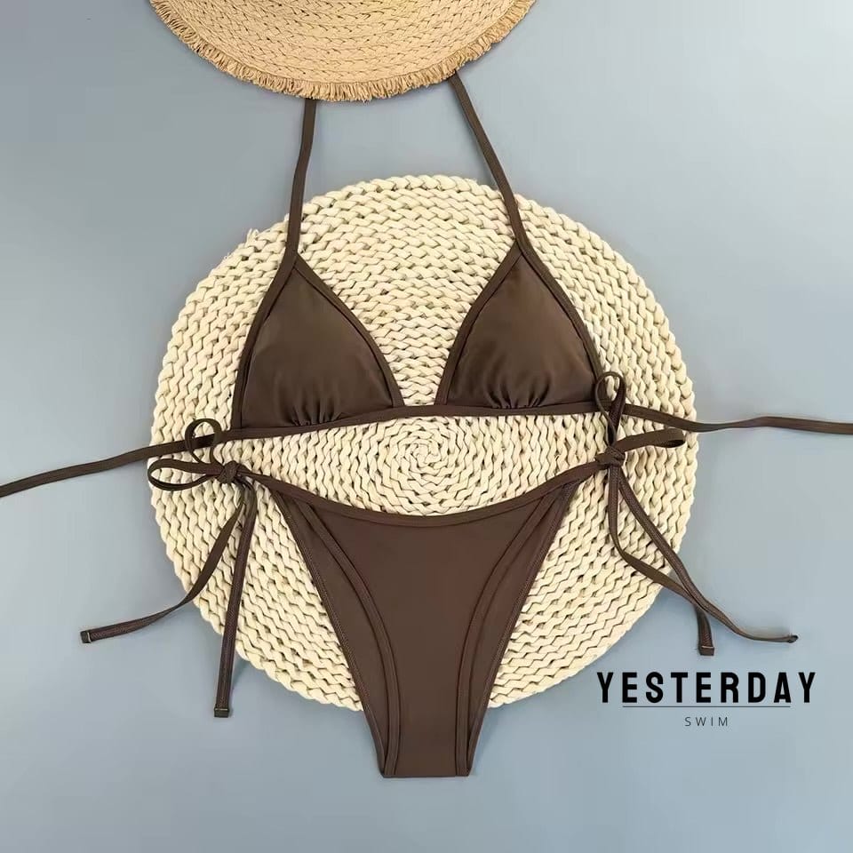 Yesterday Mocha Bikini Set